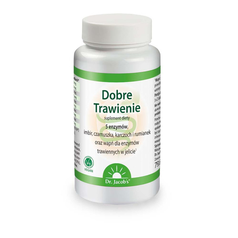 Dobre Trawienie Dr.Jacob`s suplement diety 90 tabletek